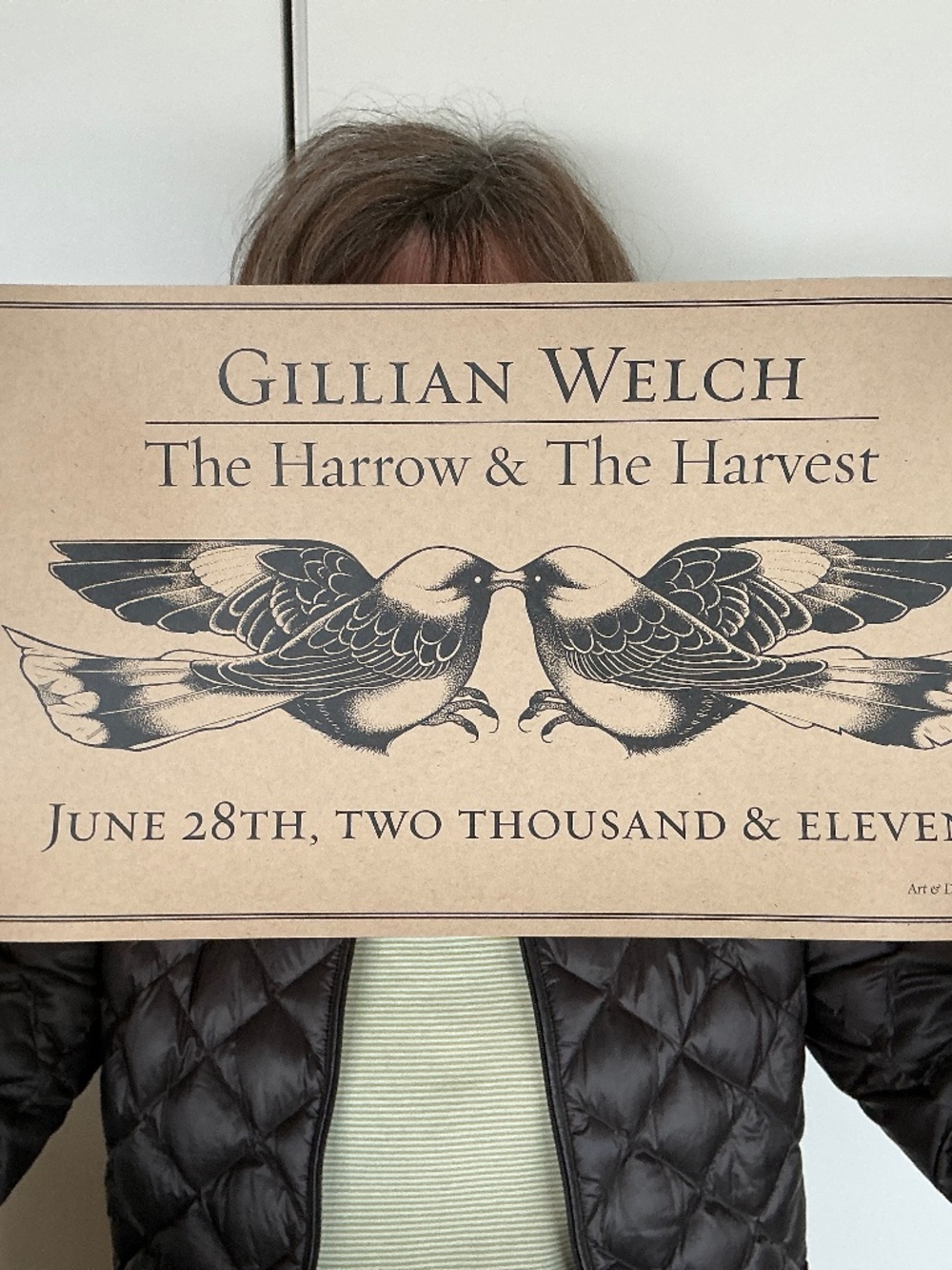 Gillian Welch Harrow and the Harvest Original Promotion Poster